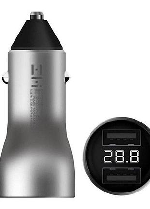 Зарядний пристрій zmi car charger with display ap621 авто адаптер швидкий