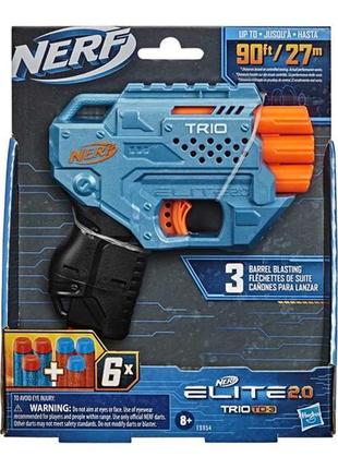 Бластер nerf elite 2.0 trio 6 патронів (e9954) 3