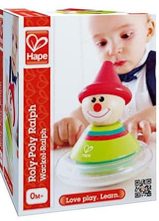 Брязкальце-неваляшка hape клоун ральф (e0015) 6