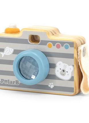Дерев'яний іграшковий фотоапарат viga toys polarb із калейдоскопом (44034)