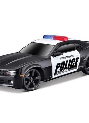 Автомодель maisto chevrolet camaro ss rs police зі світлом та звуками 1:24 (81236 black)