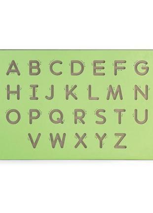 Дерев'яна дошка viga toys написання великих літер дерево (50857)