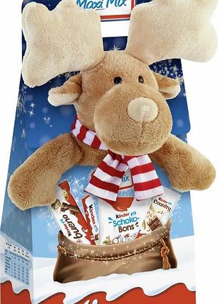 Набір з м'якою іграшкою kinder maxi mix олень 133g