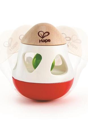Брязкальце-неваляшка hape дзвіночок (e0016)
