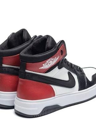 Мужские кожаные зимние ботинки с натуральной шерстью премиум качества