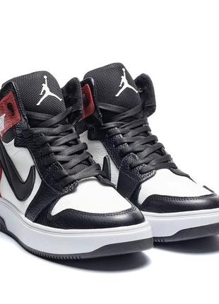 Мужские кожаные зимние ботинки с натуральной шерстью премиум качества