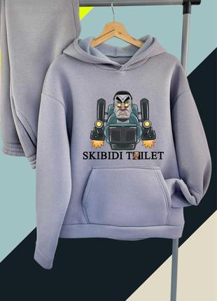 Костюм "скибіді туалет" на хлопчика утеплений 128-xl