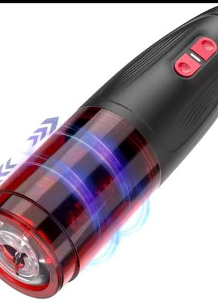 Чашка для мастурбації короля. автоматичне смоктання, нагрівання та телескопічна обертова чашка для літака.