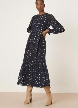 Шикарное 👗платье шифон с воланом🌺 dorothy perkins