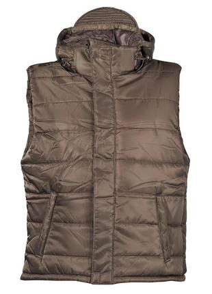 Жилет утеплений mfh vest olive з капюшоном