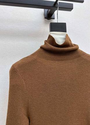 Водолазка коричневая черная4 фото