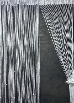 Штори нитки з намистинами бусинами