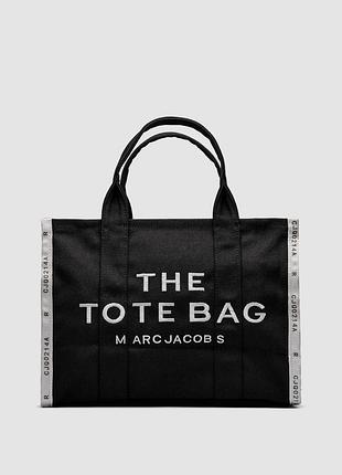 Женская сумка marc jacobs the jacquard medium tote bag черная