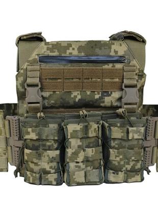 Плитоноска vik-tailor molle тактична з підсумками