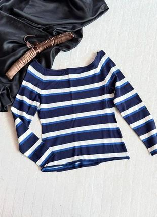 Джемпер тельняшка з відкритими плечима h&m