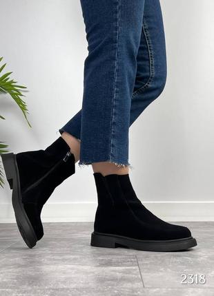 Жіночі зимові замшеві черевики