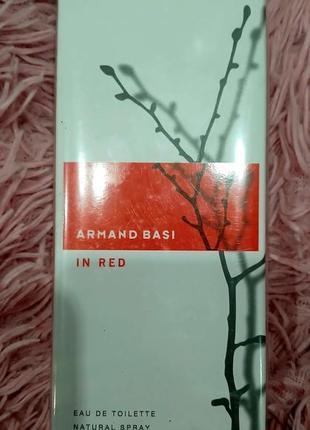 Парфюмированная женская вода armand basi in rot eau de toilette   armand basi 50ml лиц.в117