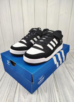 Кроссовки adidas forum 84 low black white