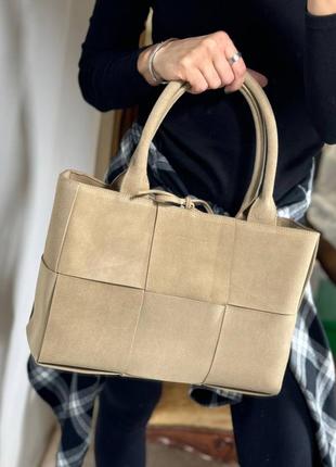 Замшева сумка ботега венета