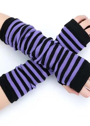 Митенки теплые женские.  митенки длинные, теплые перчатки без пальцев.