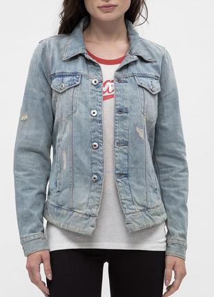 Нова джинсова куртка g-star raw w 3301 distressed denim jacket blue