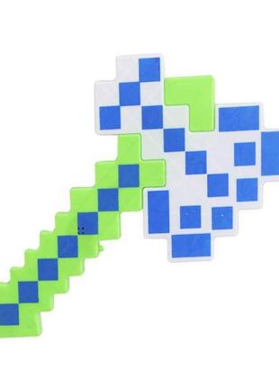 Дитяча іграшка сокира "minecraft" 9902 зі звуками та світлом зелений
