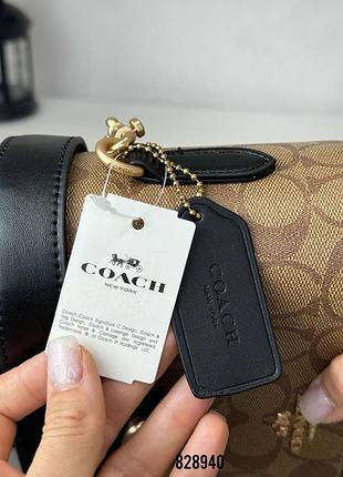 Сумка  валізка coach люкс шкіра