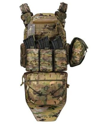 Плитоноска warmor gen.3 pro max +захист паху та 9 підсумків мультикам