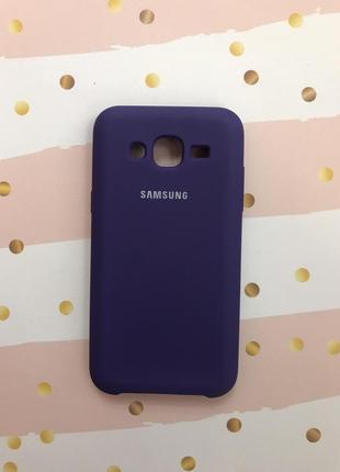 Силіконовий чохол silicone case для samsung galaxy j5 фіолетовий