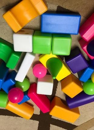 Кубики пластмасові великі, ігровий набір "замок"