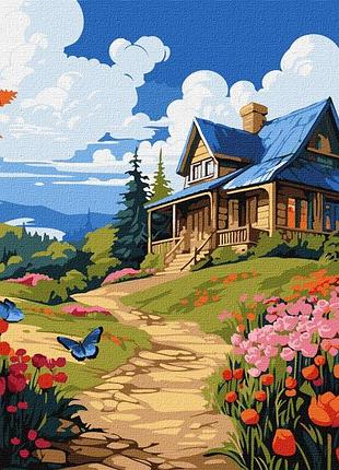 Картина по номерам природа весной. пейзаж 40*50 см идейка kho 6336