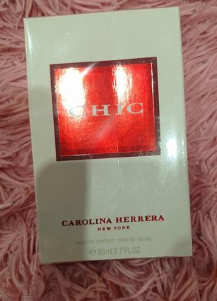 Супер! дорогой изысканный нежный парфюм carolina herrera chic 80ml новый