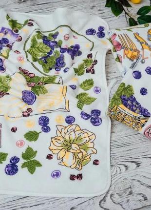 Рушники виноград з перлинами 40*60 см мікрофібра