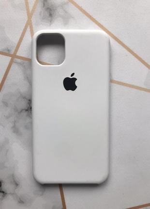 Силіконовий чохол apple silicone case для iphone 11 pro max (6,5) білий