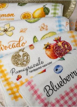 Рушники фрукти 40*60 см мікрофібра