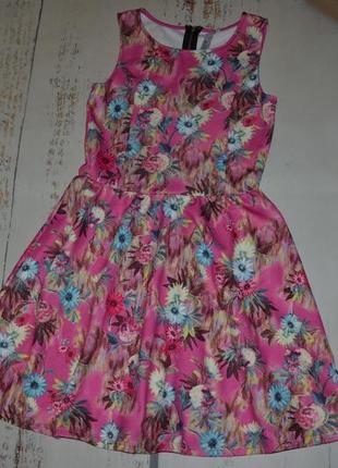 Фактурна сукня в квіти young  demensions на 12-13 років