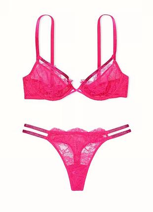 Шикарный кружевной комплект белья виктория сикрет victoria's secret оригинал