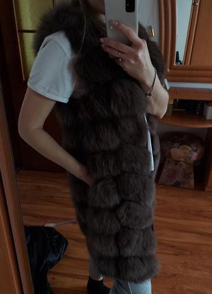 Безрукавка из натурального меха