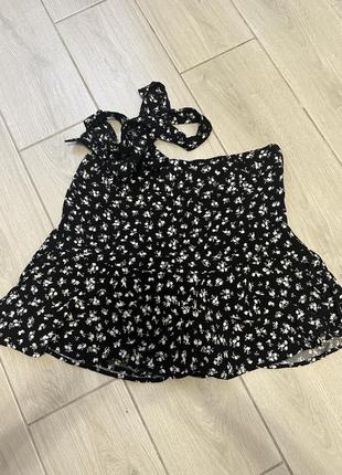Спідниця-шорти zara юбка спідниця віскозна софт