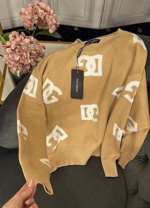 Брендовый женский свитер в стиле d&amp;g dolce gabbana