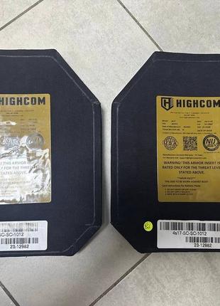 Американські бронеплити 6 клас highcom / плити кераміка / бронепластини керамічні / бронежилет