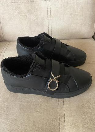 Кожаные кроссовки ck оригинал