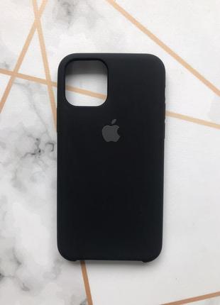 Силіконовий чохол apple silicone case для iphone 11 pro (5,8) чорний