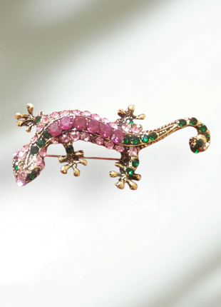 Брошь "ящерица"