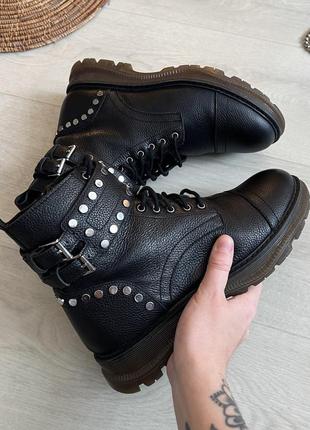 Натуральные кожаные ботинки river island