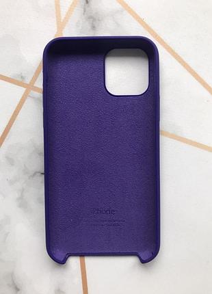 Силіконовий чохол apple silicone case для iphone 11 pro (5,8) фіолетовий 2