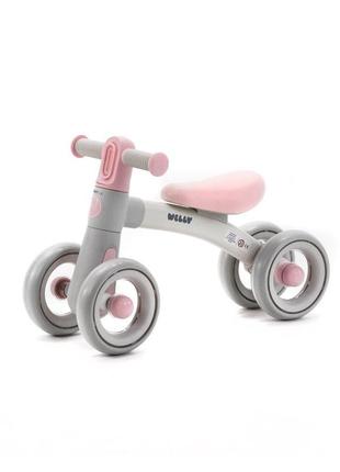 Беговел adamex welly grey-pink