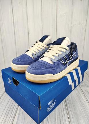 Кроссовки adidas forum 84 low “off white” navy