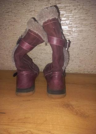 Сапоги на девочку 34 размер 4