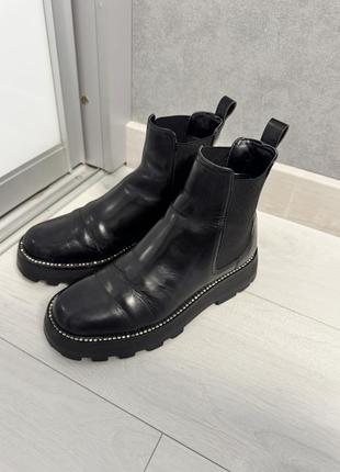 Ботинки кожаные karl lagerfeld